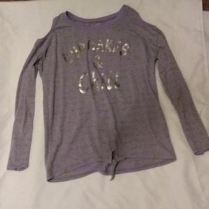 Cute girls cupcake and chill shirt